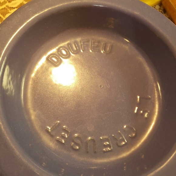 Cottagecore Boho Le Creuset Doufeu 20 Blue Enameled Caat Iron RARE - Picture 2 of 6